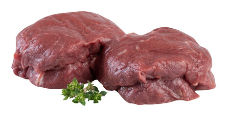 fresh red pork cut out isolated transparent background