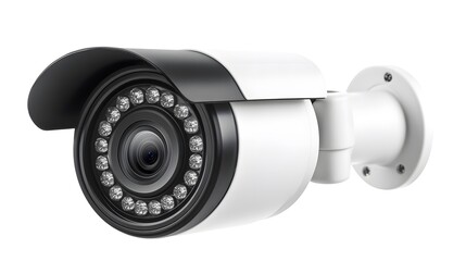 Professional CCTV Camera Security Illustration on Isolated Background for Surveillance System Concepts