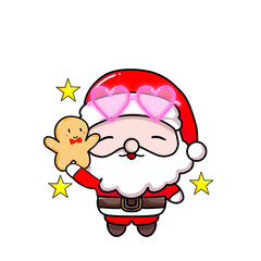 cute santa claus character