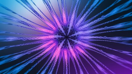 Electric web explosion with high detail