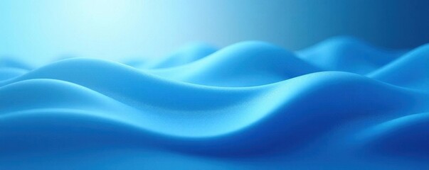 Fototapeta premium Fluid blue gradient, subtle highlights, calming effect, background, transition, art
