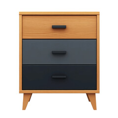 Modern 3-drawer nightstand minimalist home furniture design indoor