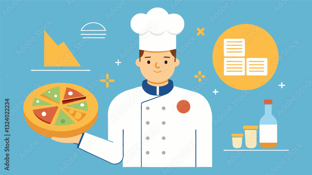 Poster in response to a spike in glutenfree diets a chef used data to develop a recipe for a glutenfree piz