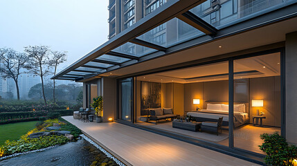 Modern Luxury Apartment Patio