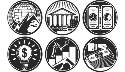 Brandings of corporate business vector design