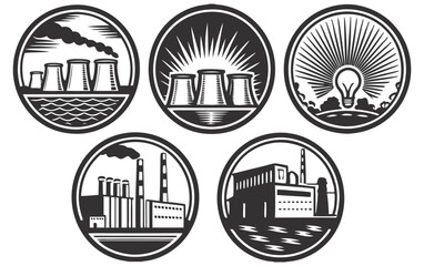 utilities icons of energy power vector design and illustrations