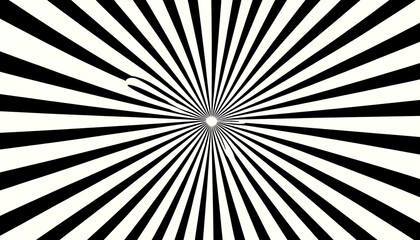 Obraz premium Black White Radial Burst Background.