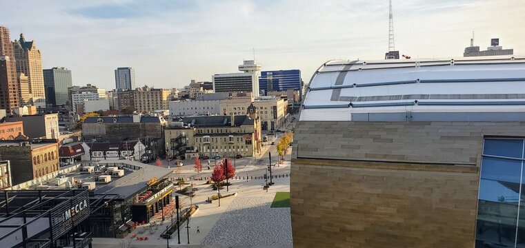 Milwaukee Entertainment District and Arena View