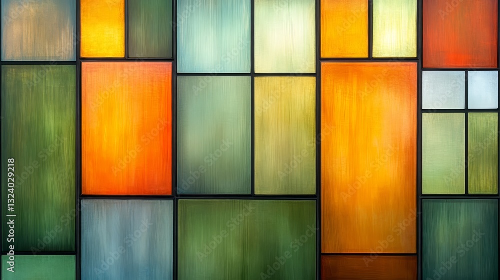 Poster colorful abstract background with dynamic squares modern and vibrant digital art design