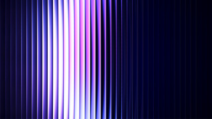Futuristic gradient pattern with glow of deep blue and neon violet creates mesmerizing play of light. Vertical glowing lines blending smooth and radiant colors perfect for creative tech design. Vector