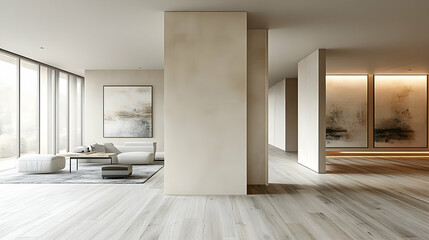 Fototapeta premium Modern, Minimalist Living Space