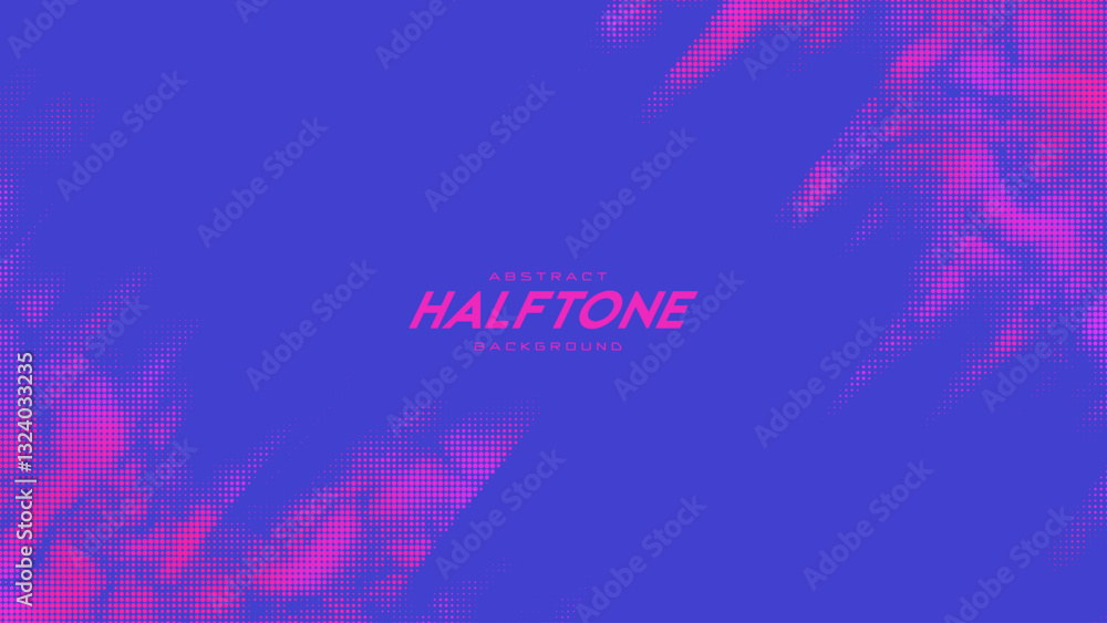 Aufkleber abstract vector torn monochrome halftone background. scrathed dotted texture element. diagonal compo