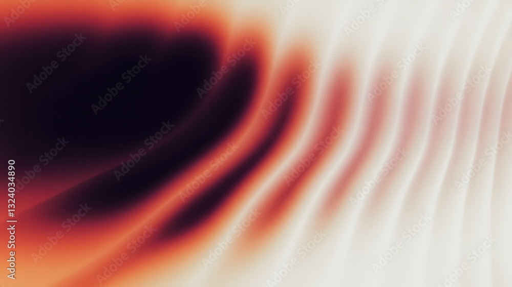 Fototapete warm abstract curved patterns displaying a dark to light gradient design