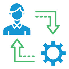 Business Adaptability and Organizational Change Concept Vector Icon Design