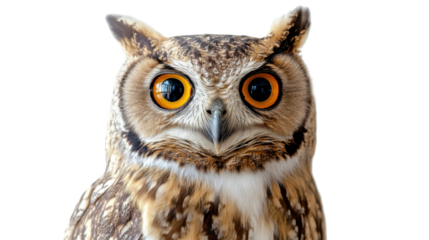 Majestic owl portrait studio wildlife photography close-up nature