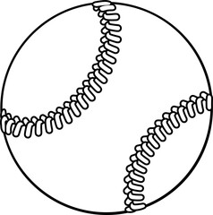 Baseball Softball Ball Cartoon Sports Icon