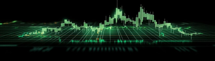 Green cityscape on black sustainable urban architecture in the modern metropolis