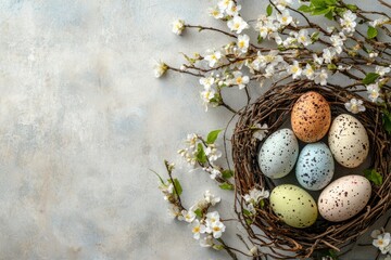 Fototapeta premium Easter Monday, copy space 