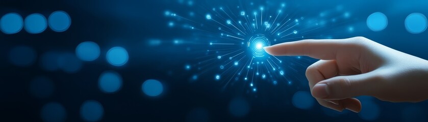 Glowing light and hand interaction captivating visual of energy mystery human touch