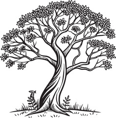 Guanacaste tree vector design