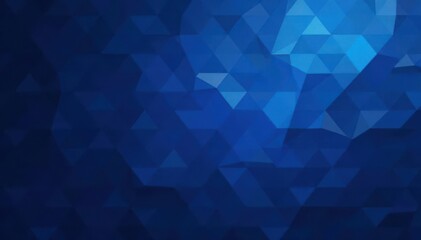 Obraz premium Luxury dark blue polygonal mosaic Abstract geometric background , lines, design, high-end
