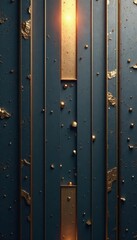 Obraz premium Luxury tech background Abstract golden & grey rectangles with bronze outlines Silver accents , elegant, texture