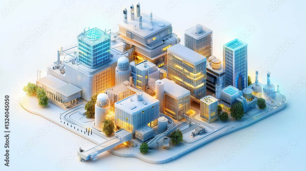 Aufkleber modern and innovative depiction of global data center with advanced technology, showcasing various b