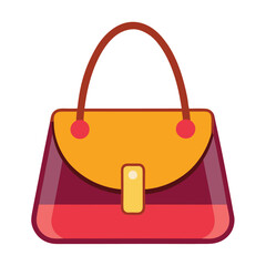 women colorful bag vector image on white background