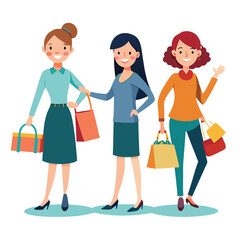 women colorful bag vector image on white background