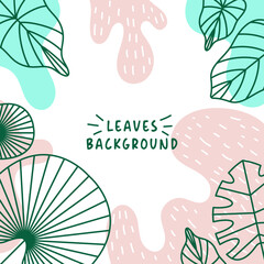 Tropical Leaf Pattern template