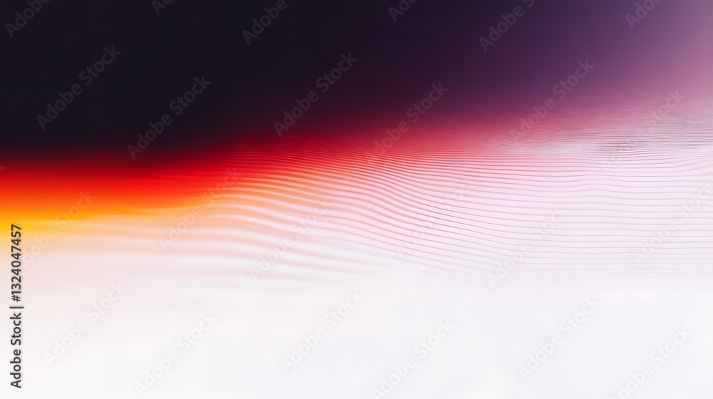 Poster abstract image showing color gradients and horizontal curved lines