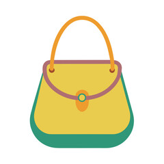 women colorful bag vector image on white background
