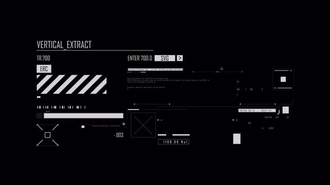 FUI display advanced elements in 4k 