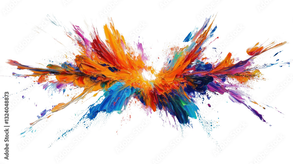 Leinwandbilder a vibrant explosion of colors creating an abstract visual experience, perfect for artistic backgroun