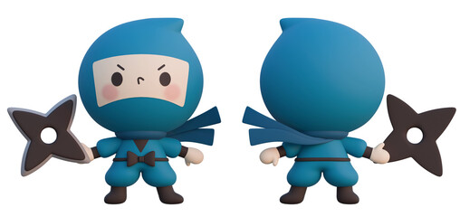 手裏剣を持った忍者