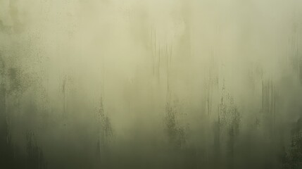 Abstract Foggy Glass Texture: A Study in Olive Greens