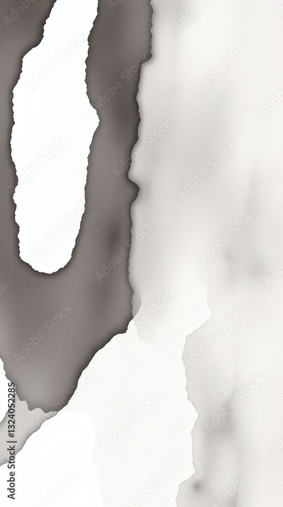 Aufkleber abstract black ink spreading design with unique texture and artistic pattern. the contrast between l