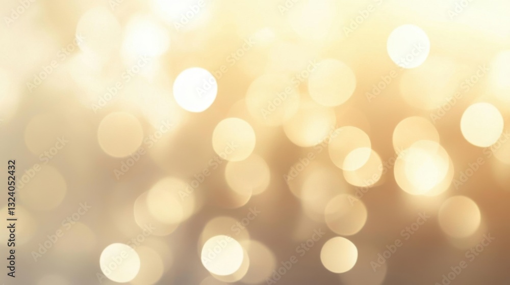 Poster soft golden bokeh lights create a magical, ethereal atmosphere with a warm and inviting glow