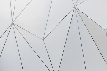 Obraz premium Geometric facade wall of modern building decoration design