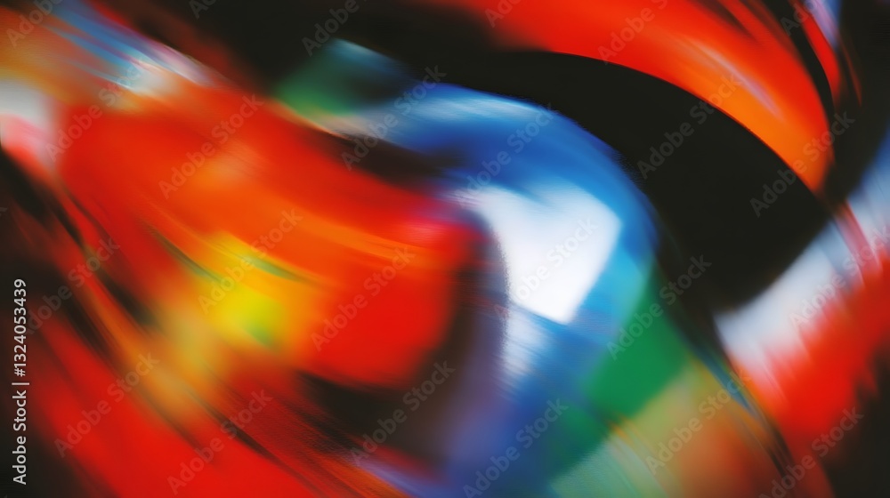 Aufkleber abstract image of blurred colors with implied movement and depth