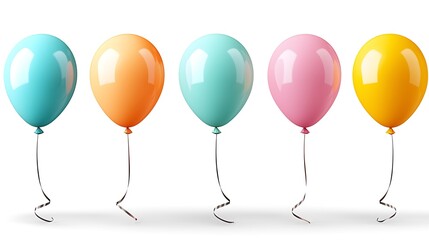 Colorful floating balloons