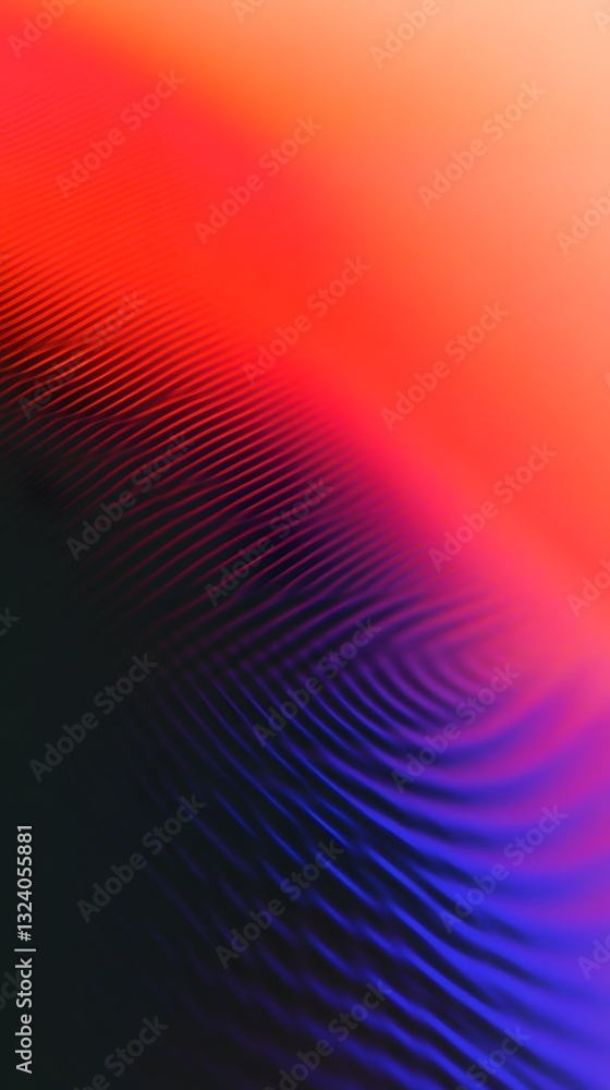 Poster gradient colorful lines forming abstract patterns across the image