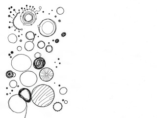 Abstract Doodle Sketches: Creative Background Design