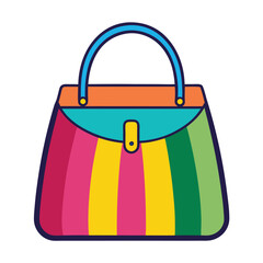 women colorful vector image on white background