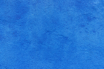 Obraz premium The exterior walls of the building are decorated with blue walls