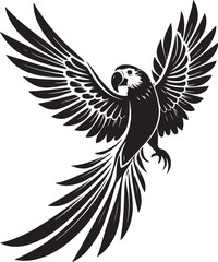 Imperial amazon bird vector illustration