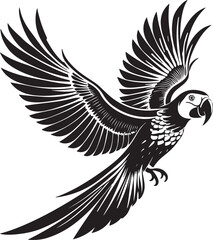 Imperial amazon bird vector illustration