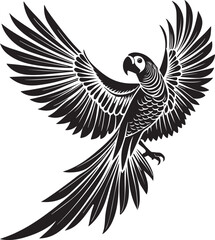 Obraz premium Imperial amazon bird vector illustration