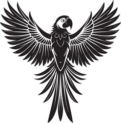 Obraz premium Imperial amazon bird vector illustration