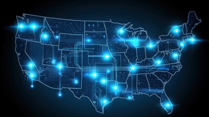 The united states map highlighting the importance of security systems in safeguarding cryptocurrency investments